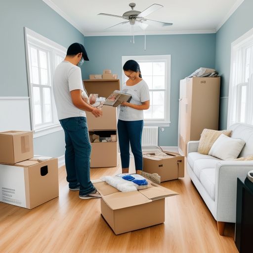 A family preparing their home and emergency kit ahead of a hurricane