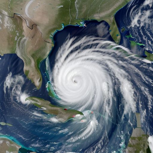 Hurricane Helene in the Atlantic Ocean